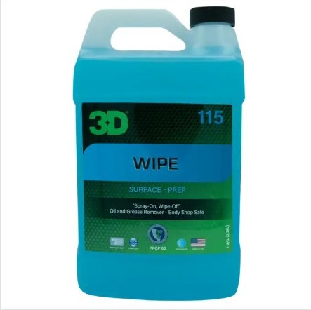 3D02 -004 3D WIPE 115 Surface prep - felülettisztító folyadék 3,78L - Image 1