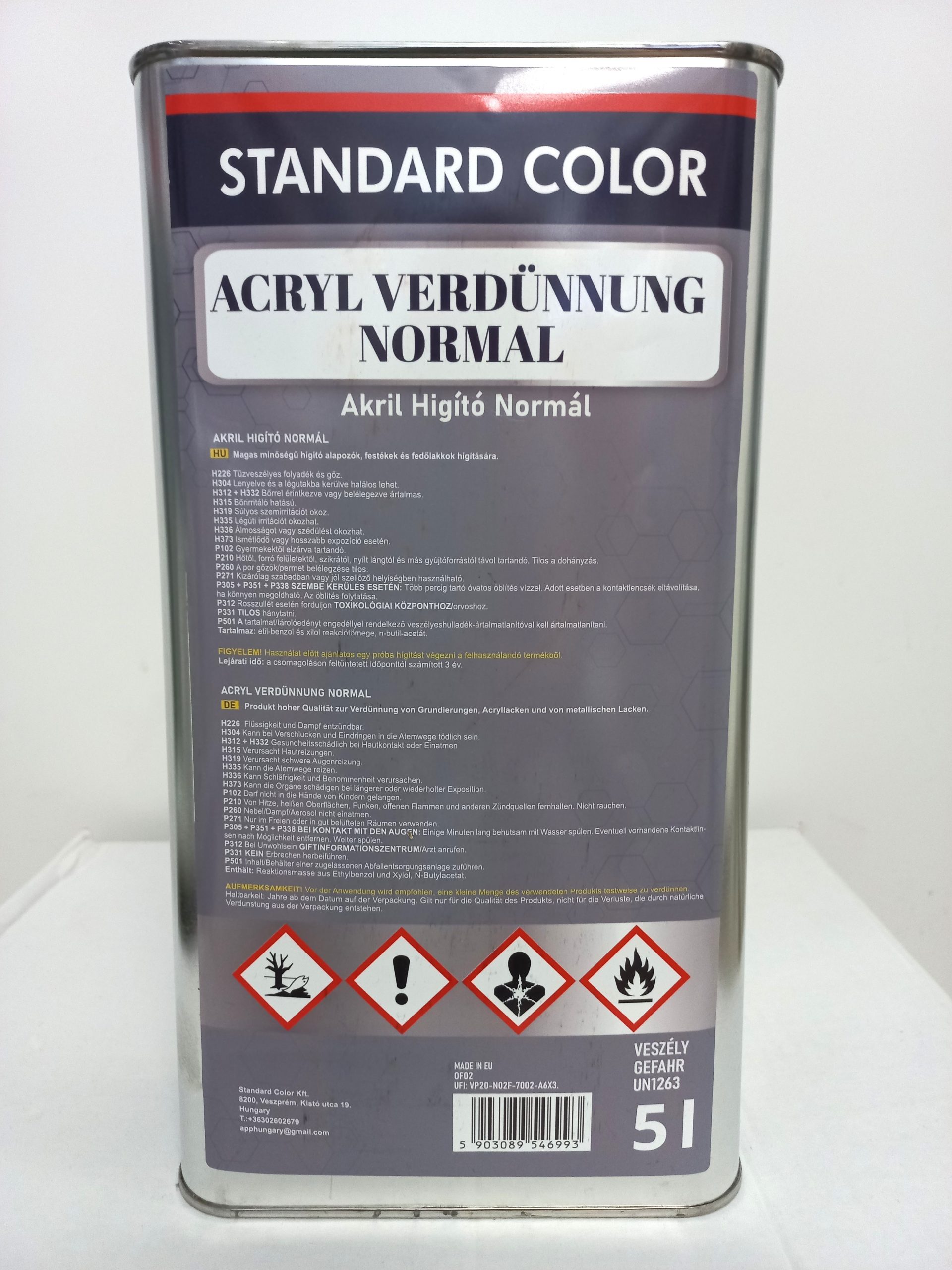OF02_2 Standard Color Akril Higító Normál 5 Liter - 2db - Image 1